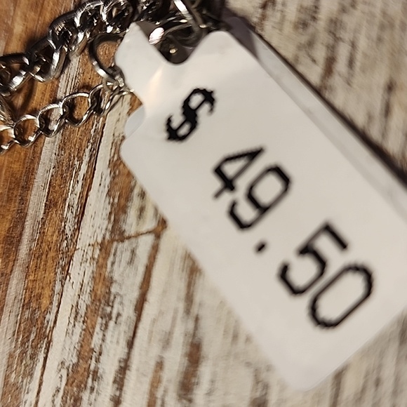 Silvertone Collar Statement Necklace - Picture 8 of 8